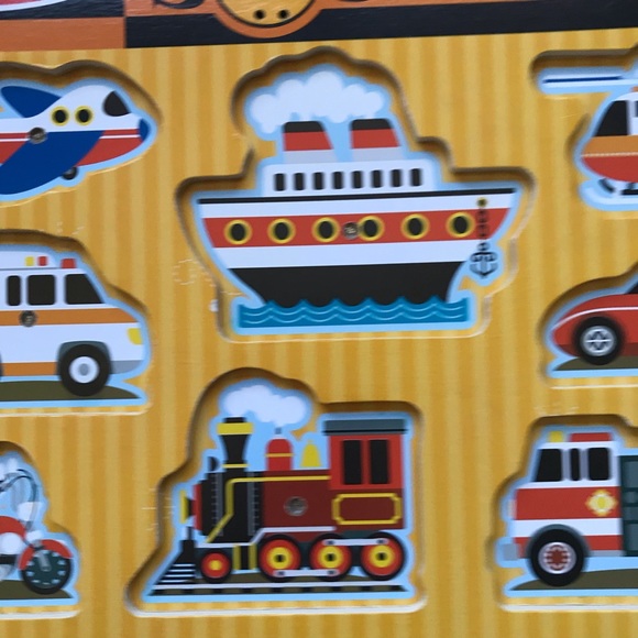 Children Puzzle Melissa and Doug Vehicles Sound Puzzle - Picture 3 of 6